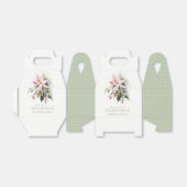 クリスマスベリーポインセチア茎葉水彩 フェイバーボックス (折り畳みなし)