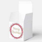 クリスマスベリーリースカスタムのビーフボックス フェイバーボックス (オープン)