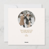 クリスマスベリーリースフォトコラージュ シーズンカード (裏面)