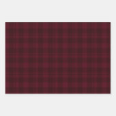 クリスマスベリー盛り合わせタータンチェック ラッピングペーパーシート (正面)