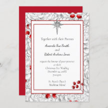 クリスマスベリー結婚式招待状