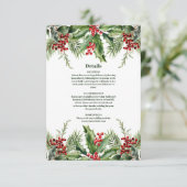 クリスマスベリー結婚&パイン エンクロージャーカード (スタンド正面)