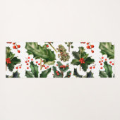 クリスマスベリー葉ホリーズ。クリスマスベリー ヨガマット (裏面(横))