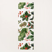 クリスマスベリー葉ホリーズ。クリスマスベリー ヨガマット (裏面)