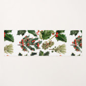 クリスマスベリー葉ホリーズ。クリスマスベリー ヨガマット (正面(横))