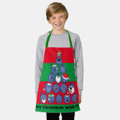 クリスマスベリー エプロン (着用した状態)