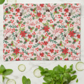クリスマスベリー キッチンタオル (折り畳み)