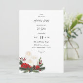 クリスマスベリー&キャンドルホリデークリスマスパーティー 招待状 (スタンド正面)