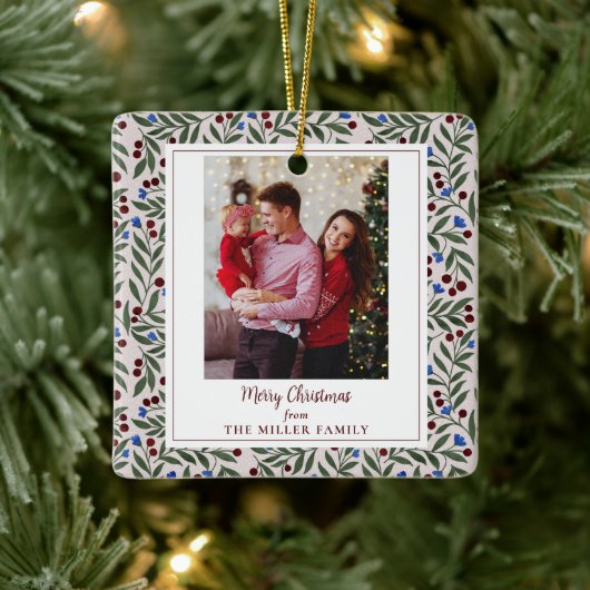 クリスマスベリー セラミックオーナメント (ツリー)