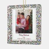 クリスマスベリー セラミックオーナメント (左)