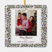 クリスマスベリー セラミックオーナメント (正面)