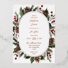 クリスマスベリー&パインクリスマスディナーまたはパーティー