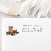 クリスマスベリー&パイン差出人住所ラベル2 ラベル (インサイチュ)