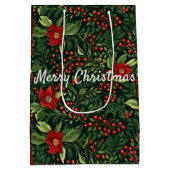 クリスマスベリー ミディアムペーパーバッグ (裏面)