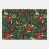 クリスマスベリー ラッピングペーパーシート (正面)