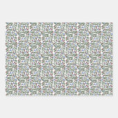 クリスマスベリー ラッピングペーパーシート (正面3)