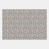 クリスマスベリー ラッピングペーパーシート (正面)