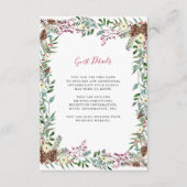 クリスマスベリー |休日結婚の詳細 エンクロージャーカード (正面)