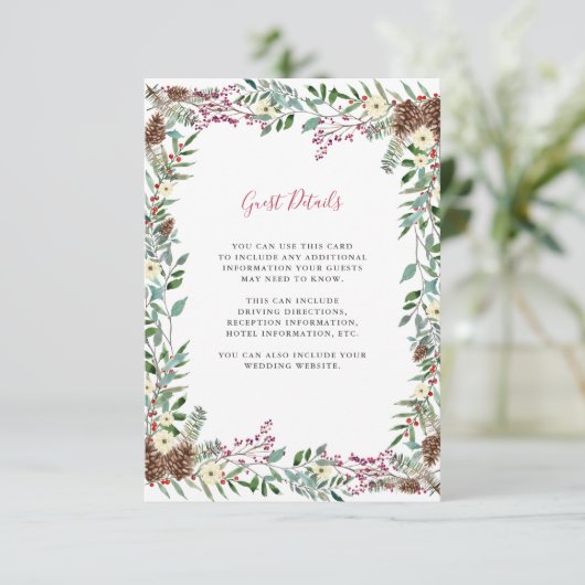 クリスマスベリー |休日結婚の詳細 エンクロージャーカード (スタンド正面)