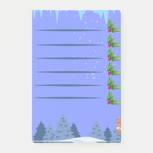 クリスマスベリー - 雪の森ポストイット ポストイット (正面)