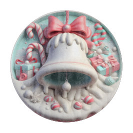 クリスマスベルとお菓子 カッティングボード