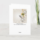 クリスマスベルとオーナメントグリーティングカード シーズンカード (裏面)