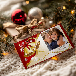 クリスマスベルとビーズの写真 シーズンカード