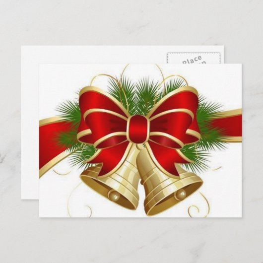 クリスマスベルのはがき シーズンポストカード (正面/裏面)