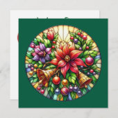 クリスマスベルのグリーティングカード シーズンカード (正面/裏面)