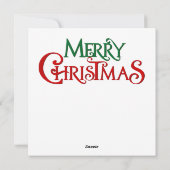 クリスマスベルのグリーティングカード シーズンカード (裏面)