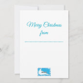 クリスマスベルをくわえた鳩 シーズンカード (裏面)