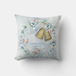 クリスマスベルエレガントのヴィンテージのパーソナ素朴ライズ クッション