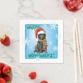 クリスマスベルギーシープドッグナプキンズ スタンダードカクテルナプキン (インサイチュ)