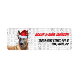 クリスマスベルギーマリノイスドッグホリデーアドレス ラベル