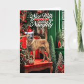 クリスマスベルギーマリノワンドッグいけなまたはニース シーズンカード (正面)