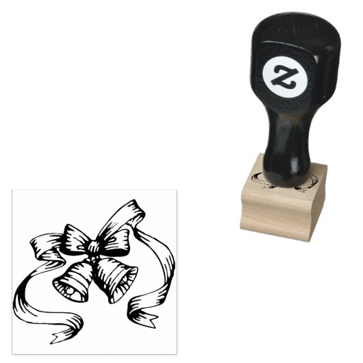 クリスマスベルゴム印 ラバースタンプ (押印)