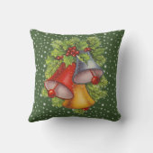 クリスマスベルズグリーン装飾用クッション クッション (裏面)