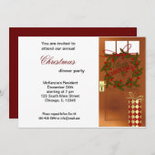 クリスマスベルズディナー 招待状 (正面/裏面)
