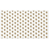 クリスマスベルズパターンホワイト金ゴールドフェスティバル エレガント テーブルクロス (正面(横))