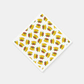 クリスマスベルズパターン スタンダードカクテルナプキン (角)