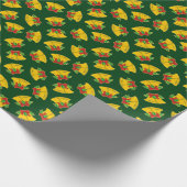 クリスマスベルズパターン ラッピングペーパー (角)