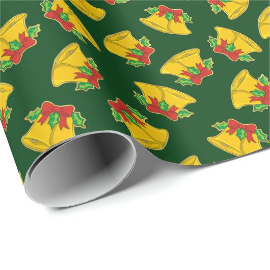 クリスマスベルズパターン ラッピングペーパー (ロールコーナー)