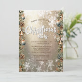 クリスマスベルズピネコーンスノーフレーク社 招待状 (スタンド正面)