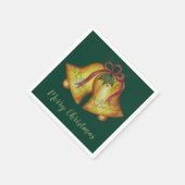 クリスマスベルズホリデーパーティーディナー スタンダードカクテルナプキン (角)