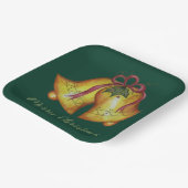 クリスマスベルズホリデーパーティー紙プレート ペーパープレート (傾斜あり)