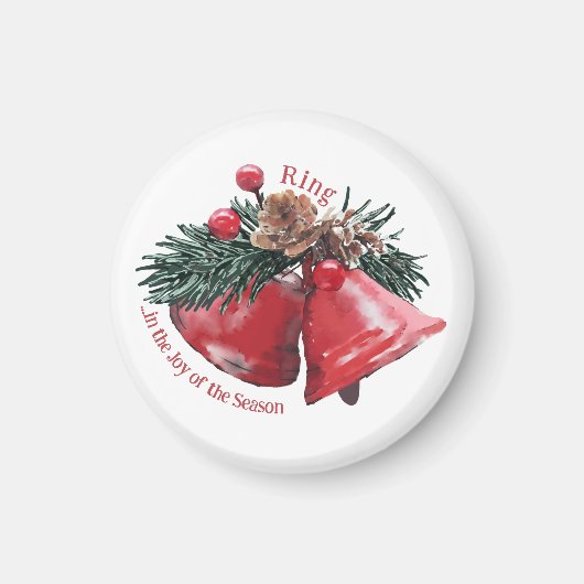 クリスマスベルズホリデーマグネット – リングや輪イン・ザ・ジョイ マグネット (正面)
