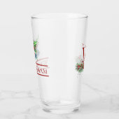 クリスマスベルズレッドベリーズエバーグリーンネームイニシャル タンブラーグラス (右)