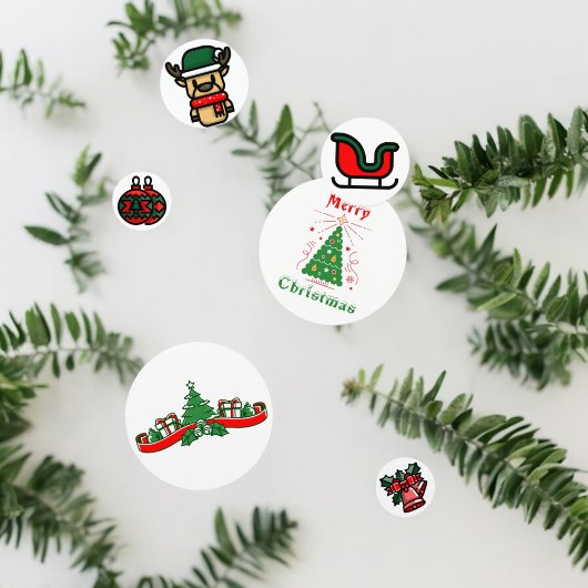 クリスマスベルツリーギフトテーブルコンフェッティ コンフェッティ