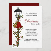 クリスマスベルディナー 招待状 (正面/裏面)