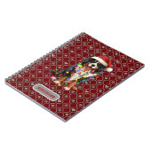 クリスマスベルネーズドッグカスタマイズサンター名 ノートブック (左側)